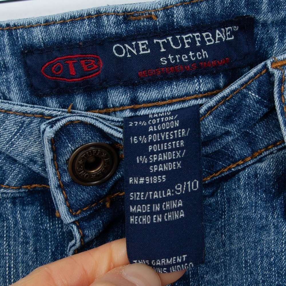 OTB One Tuff Babe Womens Denim‎ Stretch Mini Skirt Size 9/10 Western Cowgirl - Picture 3 of 5